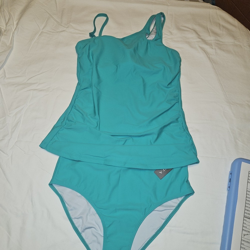 Talisea Turquoise Tankini Size Medium NWT